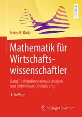 Dietz | Mathematik für Wirtschaftswissenschaftler | E-Book | sack.de
