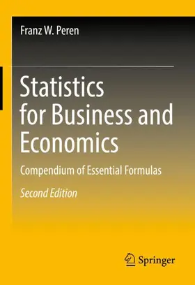 Peren | Statistics for Business and Economics | Buch | 978-3-662-65845-1 | www.sack.de