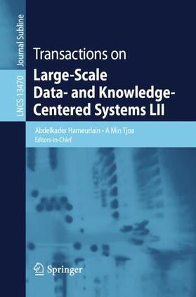 Tjoa / Hameurlain |  Transactions on Large-Scale Data- and Knowledge-Centered Systems LII | Buch |  Sack Fachmedien