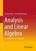 Wiedemann / Holey |  Analysis and Linear Algebra | Buch |  Sack Fachmedien