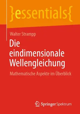 Strampp |  Die eindimensionale Wellengleichung | Buch |  Sack Fachmedien
