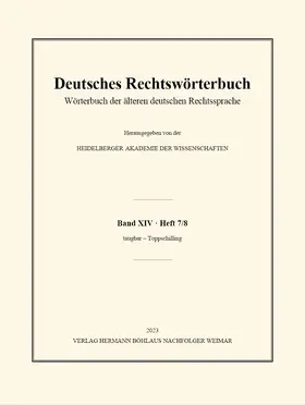Deutsches Rechtswörterbuch | E-Book | www.sack.de