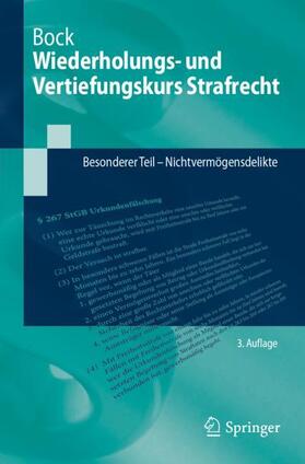 Bock | Wiederholungs- und Vertiefungskurs Strafrecht | Buch | 978-3-662-68022-3 | sack.de