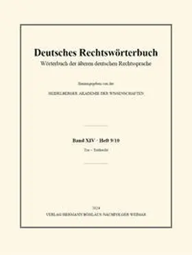Deutsches Rechtswörterbuch | E-Book | www.sack.de