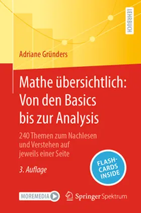 Gründers |  Mathe übersichtlich: Von den Basics bis zur Analysis | Buch |  Sack Fachmedien