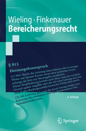 Wieling / Finkenauer |  Bereicherungsrecht | eBook | Sack Fachmedien