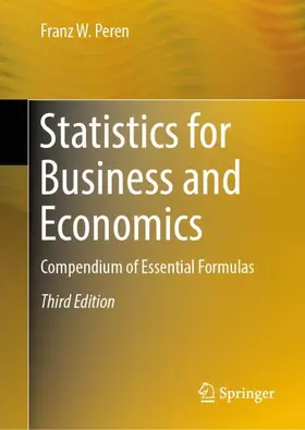Peren | Statistics for Business and Economics | Buch | 978-3-662-71219-1 | sack.de