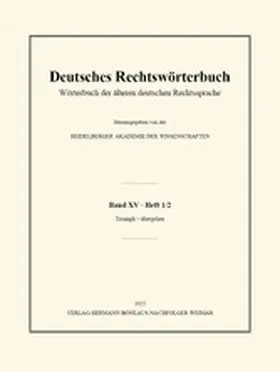 Deutsches Rechtswörterbuch | E-Book | www.sack.de