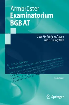 Armbrüster |  Examinatorium BGB AT | Buch |  Sack Fachmedien