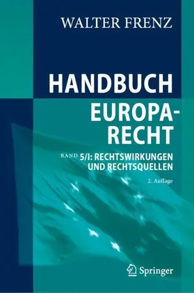 Frenz |  Handbuch Europarecht | Buch |  Sack Fachmedien