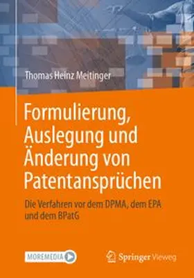 Meitinger | Formulierung, Auslegung und Änderung von Patentansprüchen | E-Book | www.sack.de