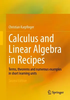 Karpfinger |  Calculus and Linear Algebra in Recipes | Buch |  Sack Fachmedien