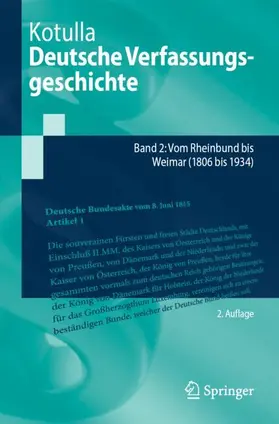 Kotulla |  Deutsche Verfassungsgeschichte | Buch |  Sack Fachmedien