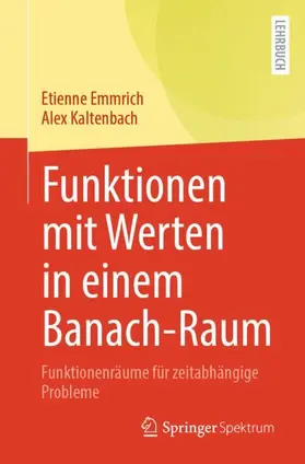 Emmrich / Kaltenbach |  Funktionen mit Werten in einem Banach-Raum | Buch |  Sack Fachmedien