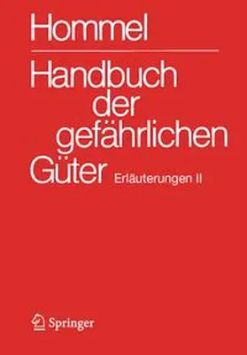 Holzhäuser |  Handbuch der gefährlichen Güter. Erläuterungen II | Buch |  Sack Fachmedien