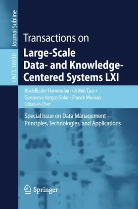 Hameurlain / Tjoa / Vargas-Solar |  Transactions on Large-Scale Data- and Knowledge-Centered Systems LXI | Buch |  Sack Fachmedien