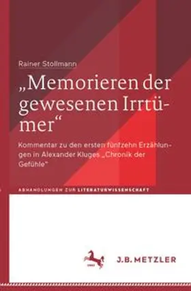 Stollmann |  "Memorieren der gewesenen Irrtümer" | Buch |  Sack Fachmedien