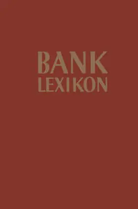 Müller / Löffelholz | Bank-Lexikon | E-Book | sack.de