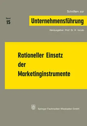 Jacob |  Rationeller Einsatz der Marketinginstrumente | eBook | Sack Fachmedien