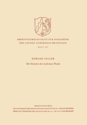 Teller |  Teller, E: Situation der modernen Physik | Buch |  Sack Fachmedien