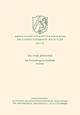 Jennings |  Die Umwandlung von Geschichte in Gesetz | Buch |  Sack Fachmedien