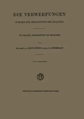 Höfer |  Die Verwerfungen | Buch |  Sack Fachmedien