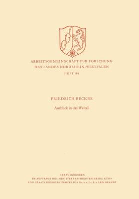 Becker |  Becker, F: Ausblick in das Weltall | Buch |  Sack Fachmedien