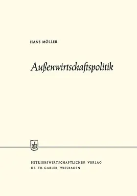 Möller |  Außenwirtschaftspolitik | Buch |  Sack Fachmedien
