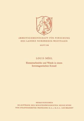 Néel |  Néel, L: Elementarbezirke und Wände in einem ferromagnetisch | Buch |  Sack Fachmedien