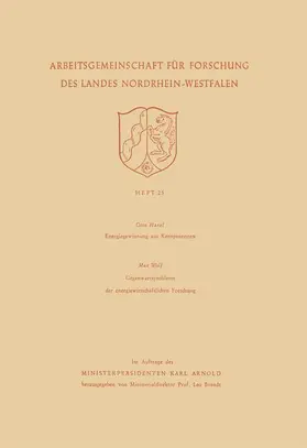 Haxel |  Energiegewinnung aus Kernprozessen. Gegenwartsprobleme der energiewirtschaftlichen Forschung | Buch |  Sack Fachmedien