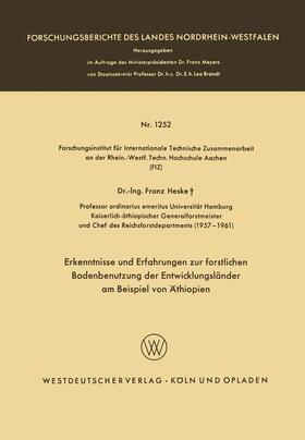 Heske | Heske, F: Erkenntnisse und Erfahrungen zur forstlichen Boden | Buch | 978-3-663-00506-3 | sack.de