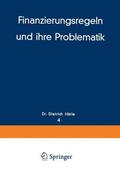 Härle |  Härle, D: Finanzierungsregeln und ihre Problematik | Buch |  Sack Fachmedien