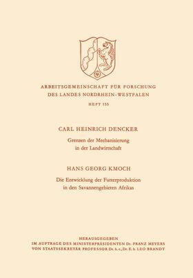 Dencker |  Dencker, K: Grenzen der Mechanisierung in der Landwirtschaft | Buch |  Sack Fachmedien