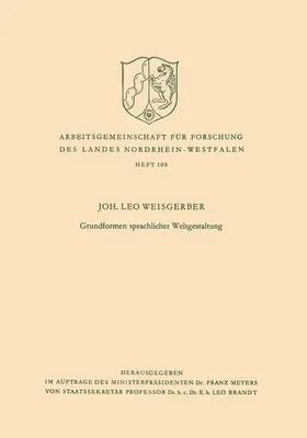 Weisgerber |  Grundformen sprachlicher Weltgestaltung | Buch |  Sack Fachmedien