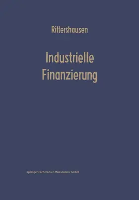 Rittershausen |  Industrielle Finanzierungen | Buch |  Sack Fachmedien