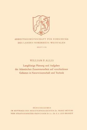 Allis |  Allis, W: Langfristige Planung und Aufgaben der Atlantischen | Buch |  Sack Fachmedien