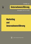 Jacob |  Jacob, H: Marketing und Unternehmensführung | Buch |  Sack Fachmedien
