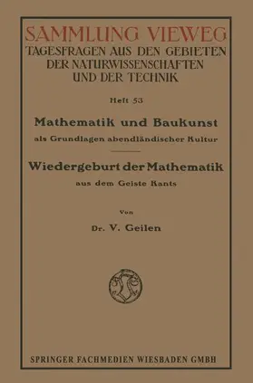 Geilen |  Mathematik und Baukunst als Grundlagen abendländischer Kultur | Buch |  Sack Fachmedien