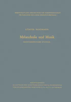 Bandmann |  Melancholie und Musik | Buch |  Sack Fachmedien