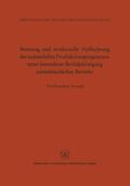 Statwald |  Statwald, H: Streuung und strukturelle Verflechtung der indu | Buch |  Sack Fachmedien