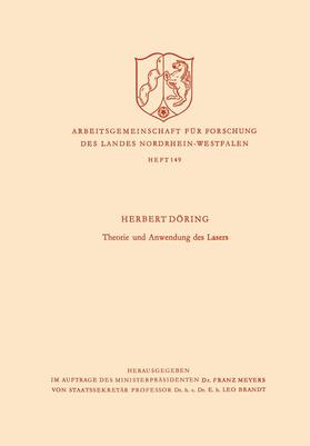 Döring |  Döring, H: Theorie und Anwendung des Lasers | Buch |  Sack Fachmedien