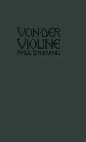 Stoeving |  Von der Violine | Buch |  Sack Fachmedien