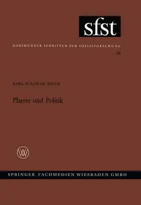 Dahm |  Pfarrer und Politik | Buch |  Sack Fachmedien