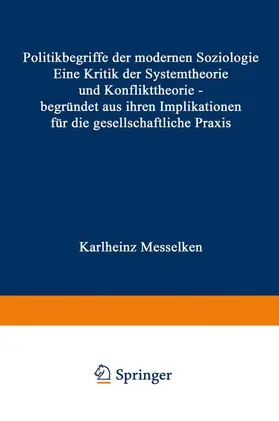 Messelken |  Politikbegriffe der modernen Soziologie | Buch |  Sack Fachmedien