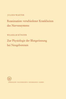Warter |  Warter, W: Reanimation verschiedener Krankheiten des Nervens | Buch |  Sack Fachmedien