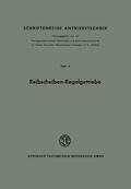 Thomas / Niemann |  Niemann, G: Reibscheiben-Regelgetriebe | Buch |  Sack Fachmedien