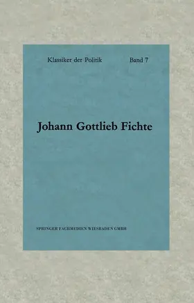 Fichte |  Schriften zur Revolution | Buch |  Sack Fachmedien