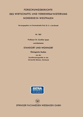 Loparo / Christaller / Köllmann |  Mackensen, R: Standort und Wohnort | Buch |  Sack Fachmedien