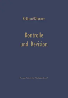 Belkum | Kontrolle und Revision bei automatischer Datenverarbeitung | Buch | 978-3-663-01059-3 | sack.de