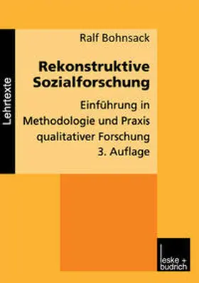  Rekonstruktive Sozialforschung | eBook | Sack Fachmedien